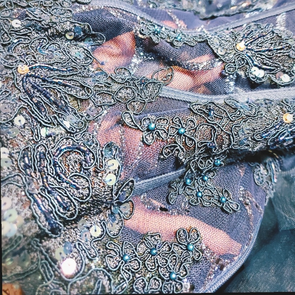 Layered Tulle Sequin Mermaid Prom/Pageant Dress - Picture 5 of 5